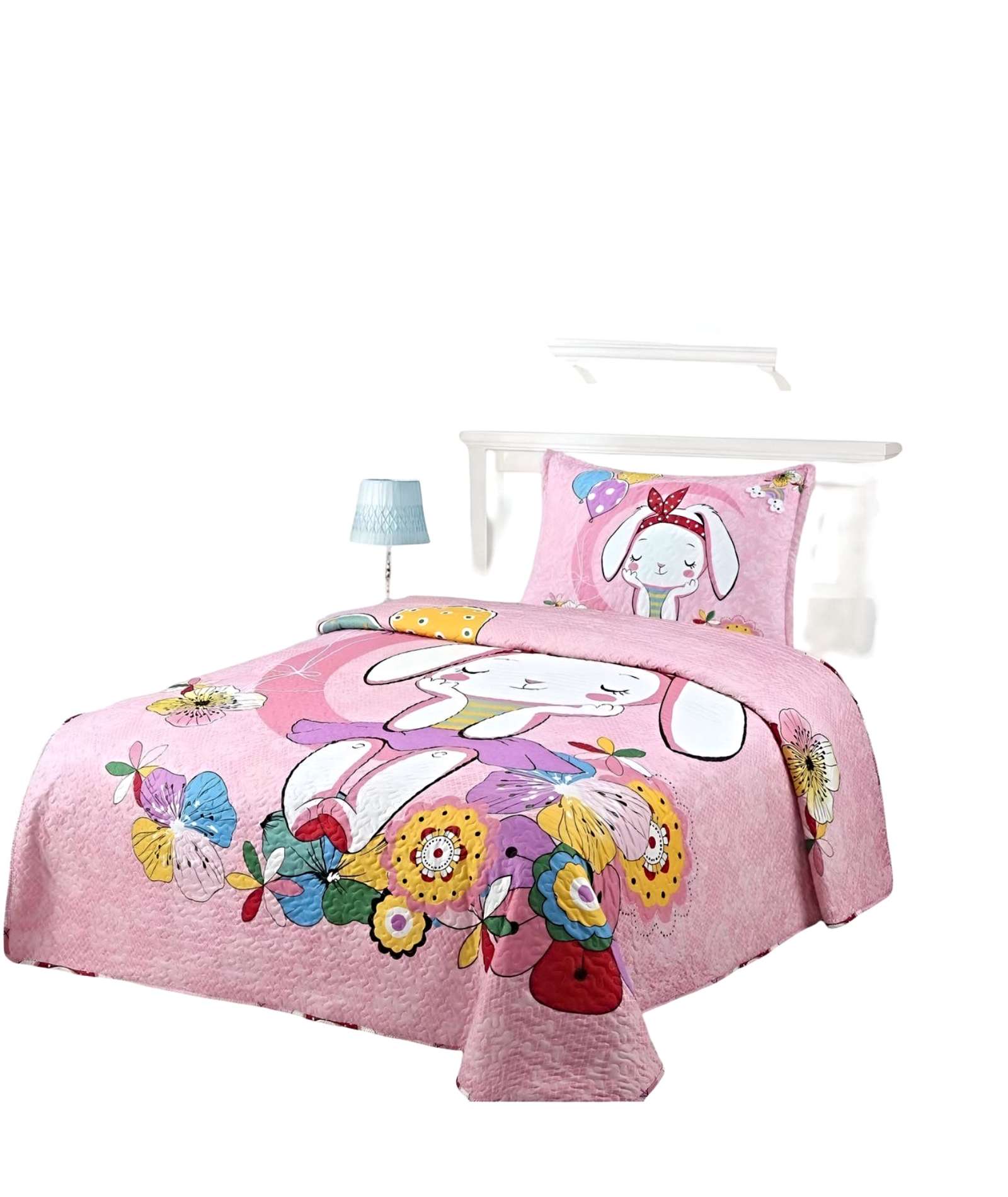 CUBRECAMA QUILT DE VERANO PLAZA Y MEDIA - 1