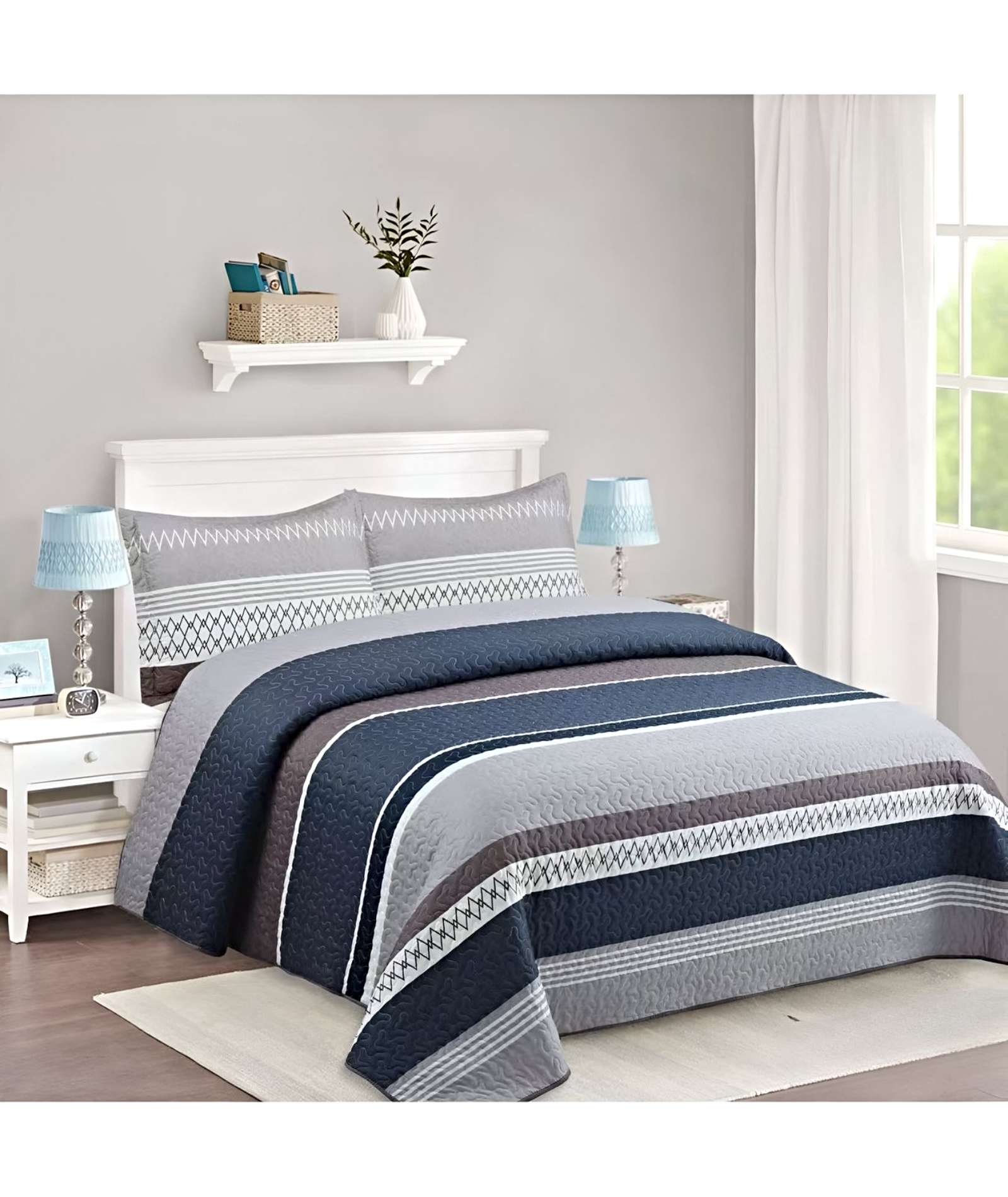 CUBRECAMA QUILT DE VERANO KING-SUPER KING - 3