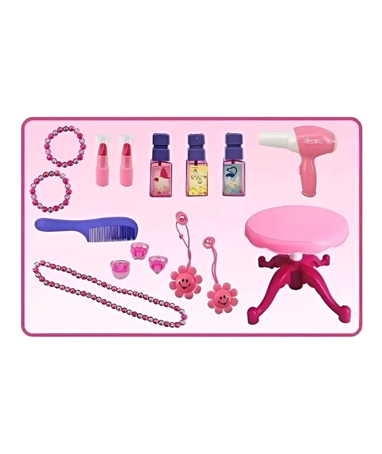 JUEGO SET PEINADORA DE BELLEZA ESPEJO MAGICO INFANTIL - 3