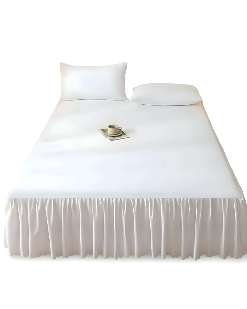 FALDON DE CAMA PROTECTOR BASE DE CAMA 2 PLAZAS 150X200 CM - 5