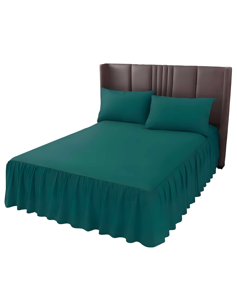 FALDON DE CAMA PROTECTOR BASE DE CAMA PLAZA Y MEDIA 105X200 - 2