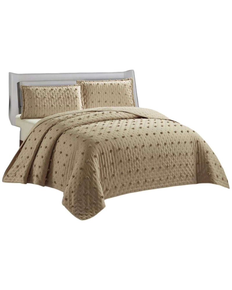 CUBRECAMA QUILT TUFTING DE LUJO SUAVE KING - 1
