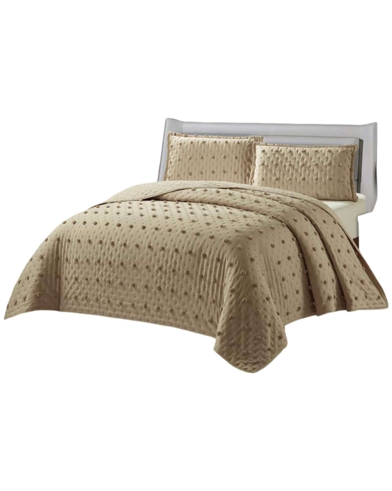 CUBRECAMA QUILT TUFTING DE LUJO SUAVE KING - 2
