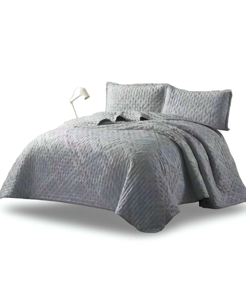CUBRECAMA QUILT TUFTING DE LUJO SUAVE PLAZA Y MEDIA - 2