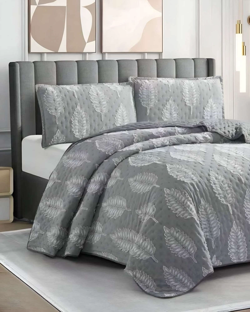 CUBRECAMA QUILT TUFTING DE LUJO SUAVE KING - 3