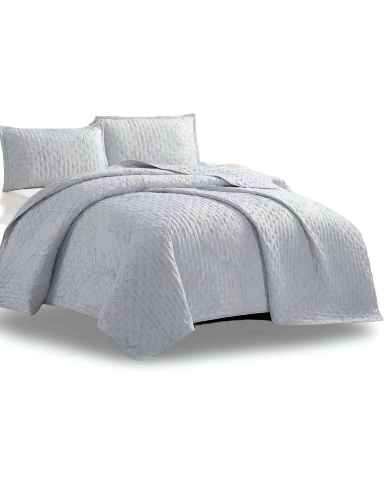 CUBRECAMA QUILT TUFTING DE LUJO SUAVE PLAZA Y MEDIA - 1