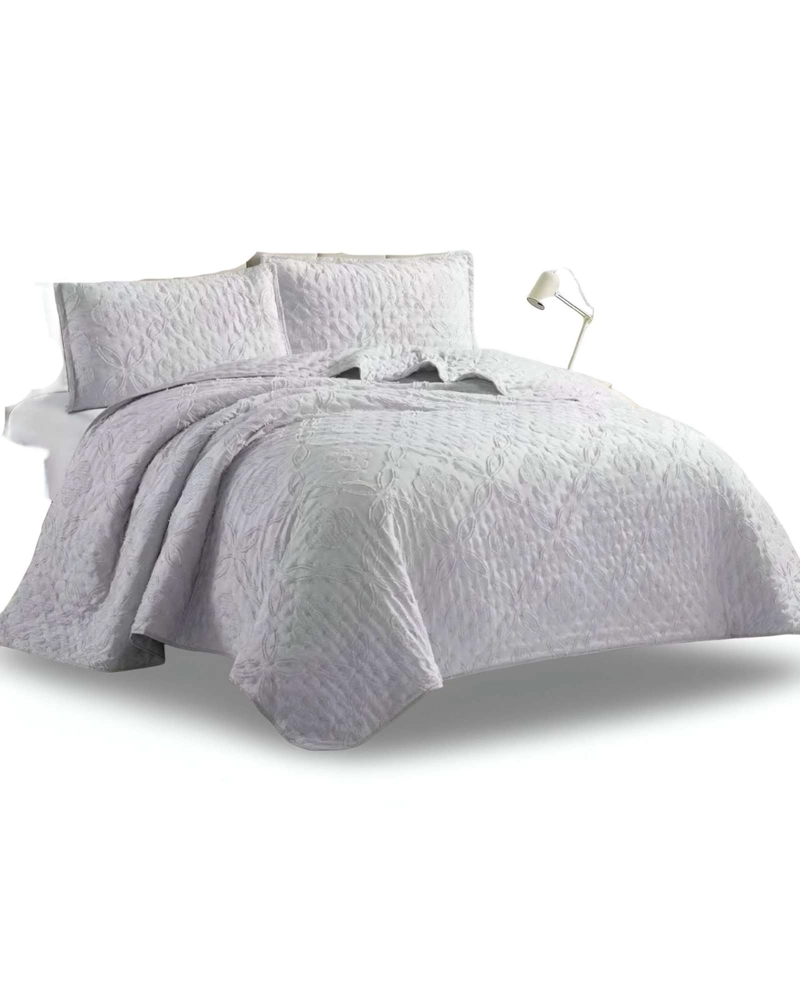 CUBRECAMA QUILT TUFTING DE LUJO SUAVE KING - 1