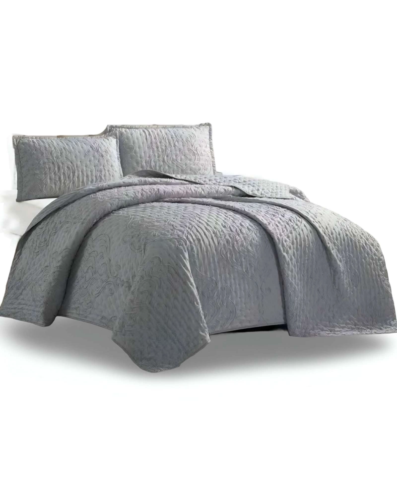 CUBRECAMA QUILT TUFTING DE LUJO SUAVE 2 PLAZAS - 1
