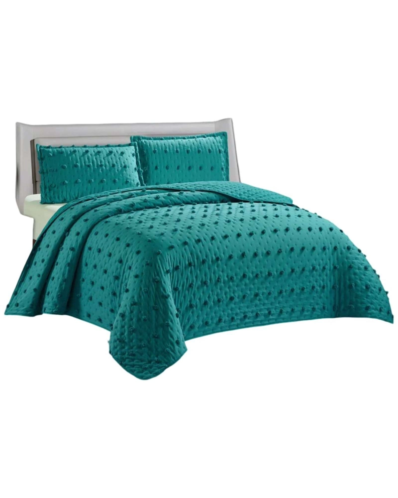 CUBRECAMA QUILT TUFTING DE LUJO SUAVE 2 PLAZAS - 1