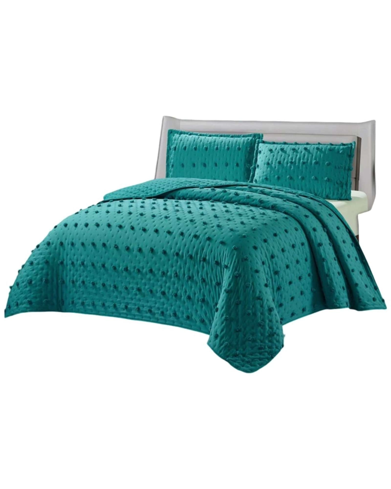 CUBRECAMA QUILT TUFTING DE LUJO SUAVE 2 PLAZAS - 2