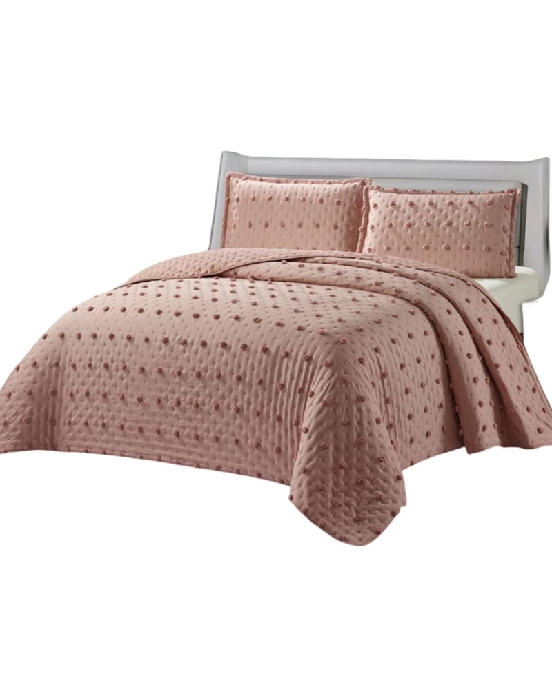 CUBRECAMA QUILT TUFTING DE LUJO SUAVE PLAZA Y MEDIA - 2