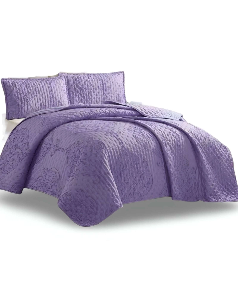 CUBRECAMA QUILT TUFTING DE LUJO SUAVE KING - 1