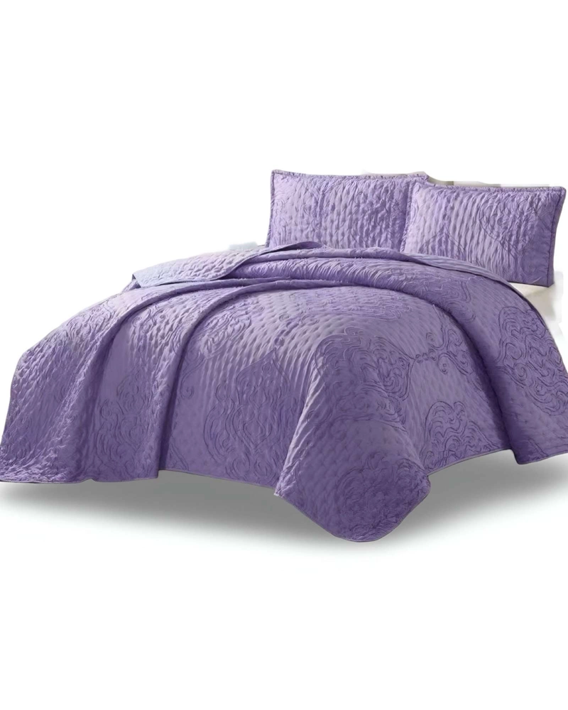 CUBRECAMA QUILT TUFTING DE LUJO SUAVE KING - 2