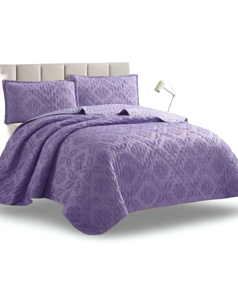 CUBRECAMA QUILT TUFTING DE LUJO SUAVE PLAZA Y MEDIA - 1