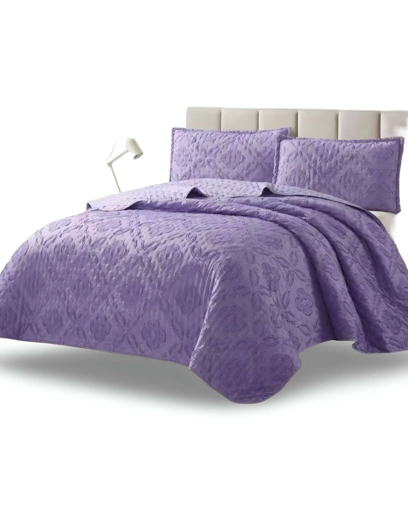 CUBRECAMA QUILT TUFTING DE LUJO SUAVE PLAZA Y MEDIA - 2