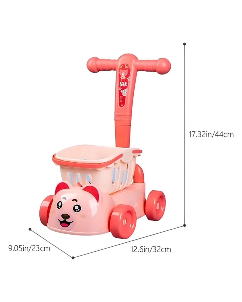 CARRO ANDADOR CORREPASILLO DE BELLEZA BEAR CAR 39X12CM - 4