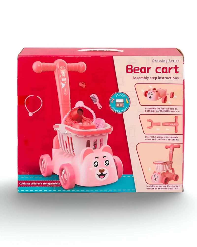 CARRO ANDADOR CORREPASILLO DE BELLEZA BEAR CAR 39X12CM - 5