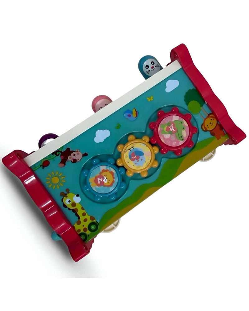 CUBO BUHO JUGUETE DE DESARROLLO SENSORIAL INFANTIL 8 EN 1 ROSADO - 6