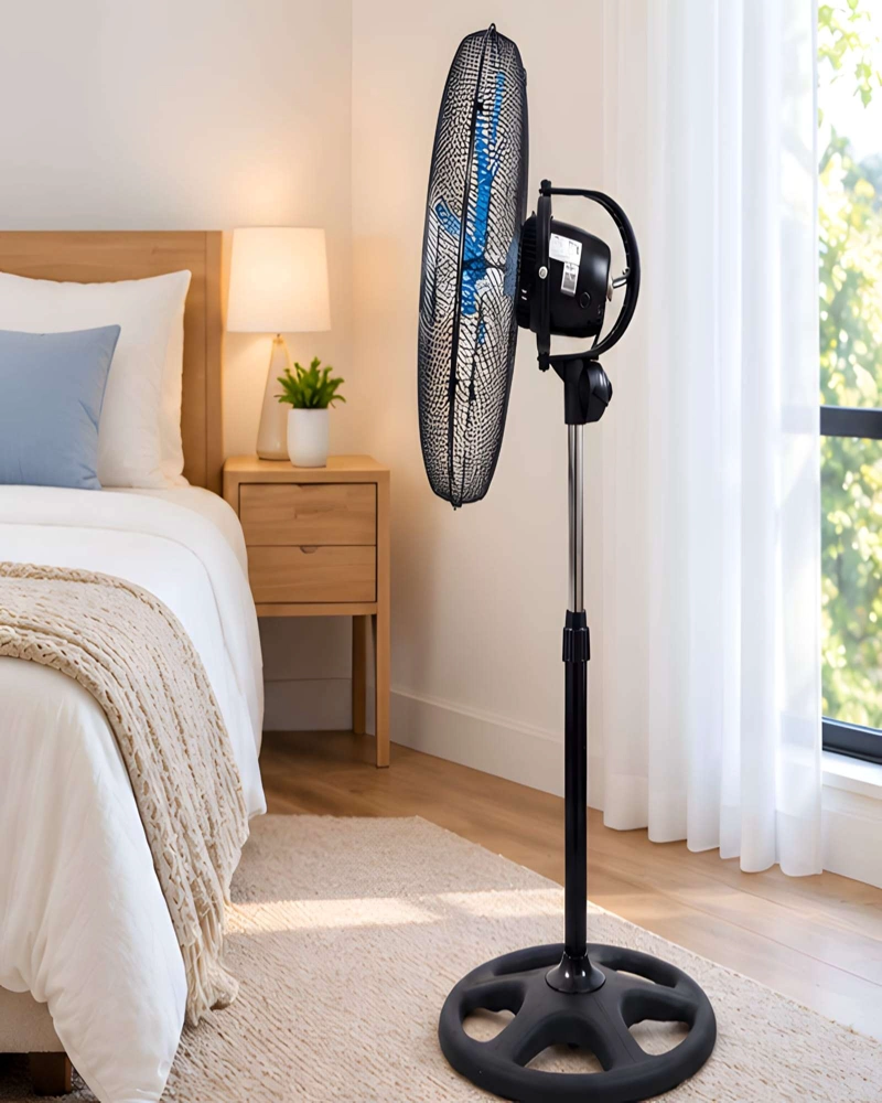 VENTILADOR DE PEDESTAL DE 18 PULGADAS CON OSCILACION AUTOMATICA DE 360 - 2