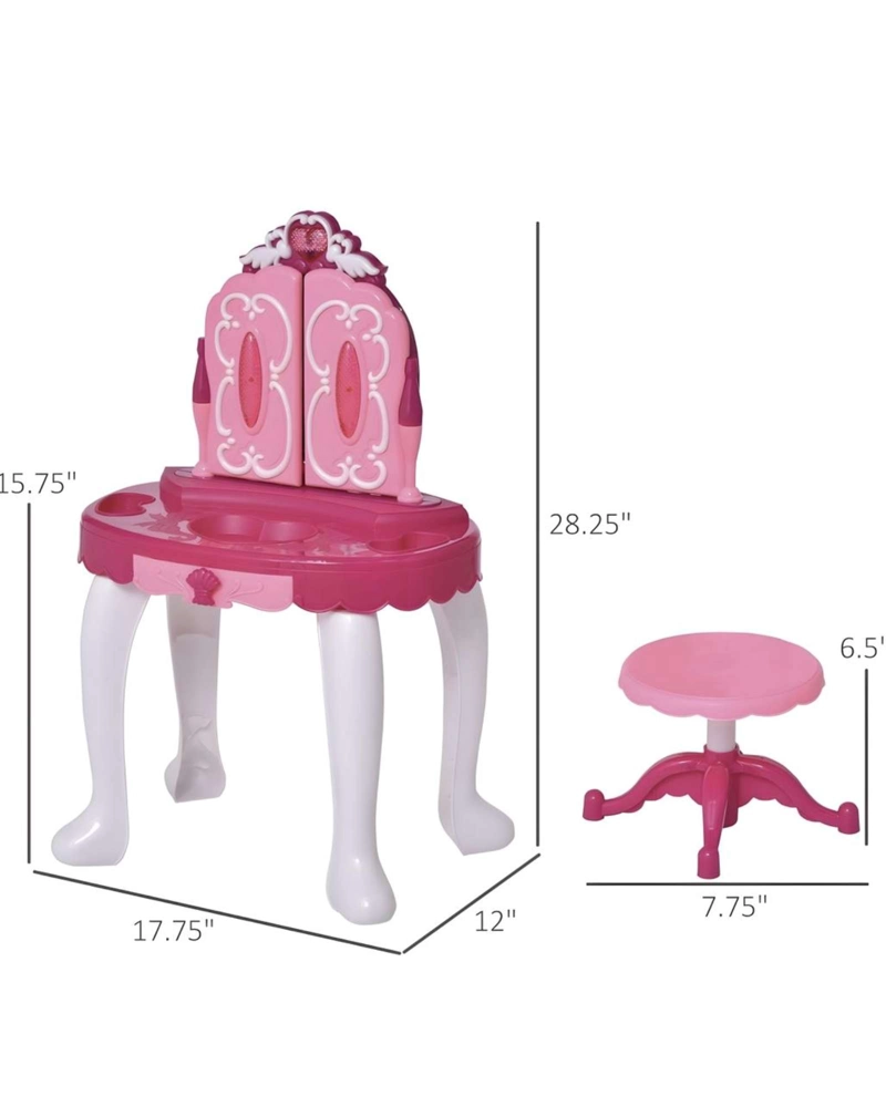 JUEGO SET PEINADORA DE BELLEZA ESPEJO MAGICO INFANTIL - 8