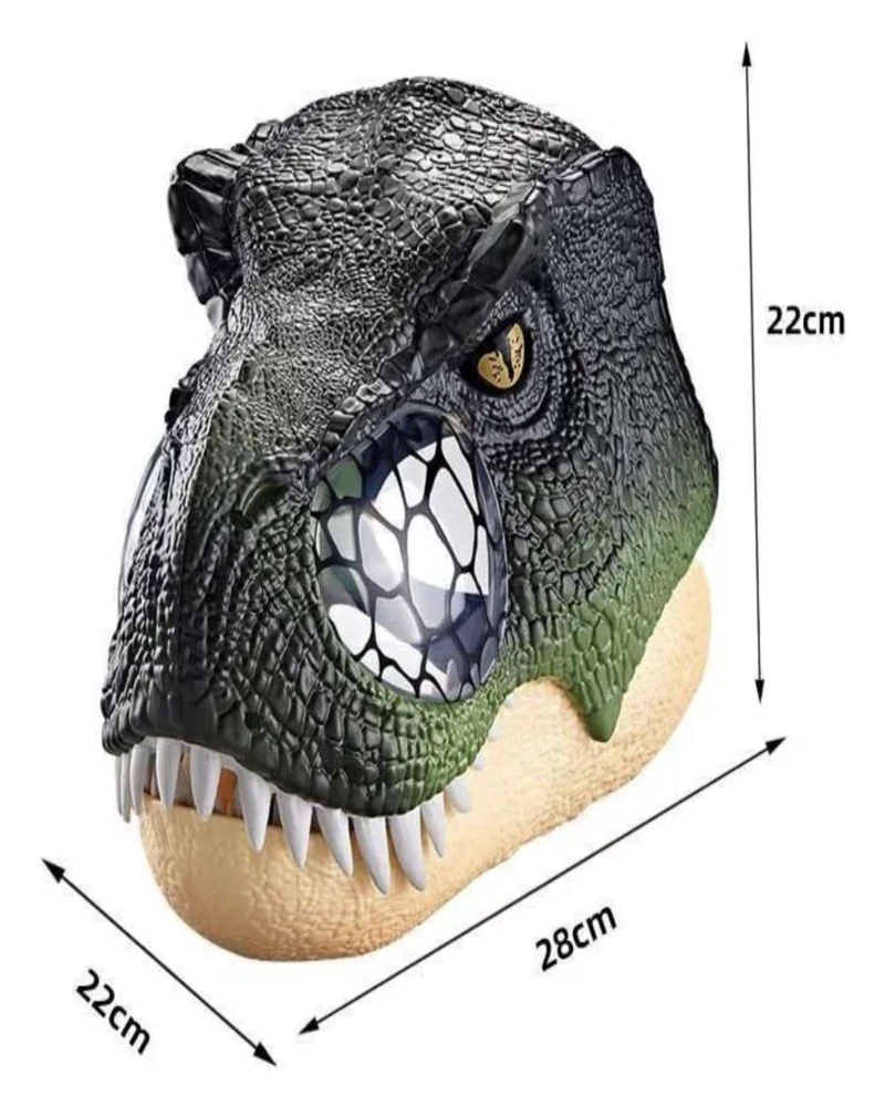 MASCARA DINOSAURIO CON SONIDO TIRANOSAURIO REX - 4