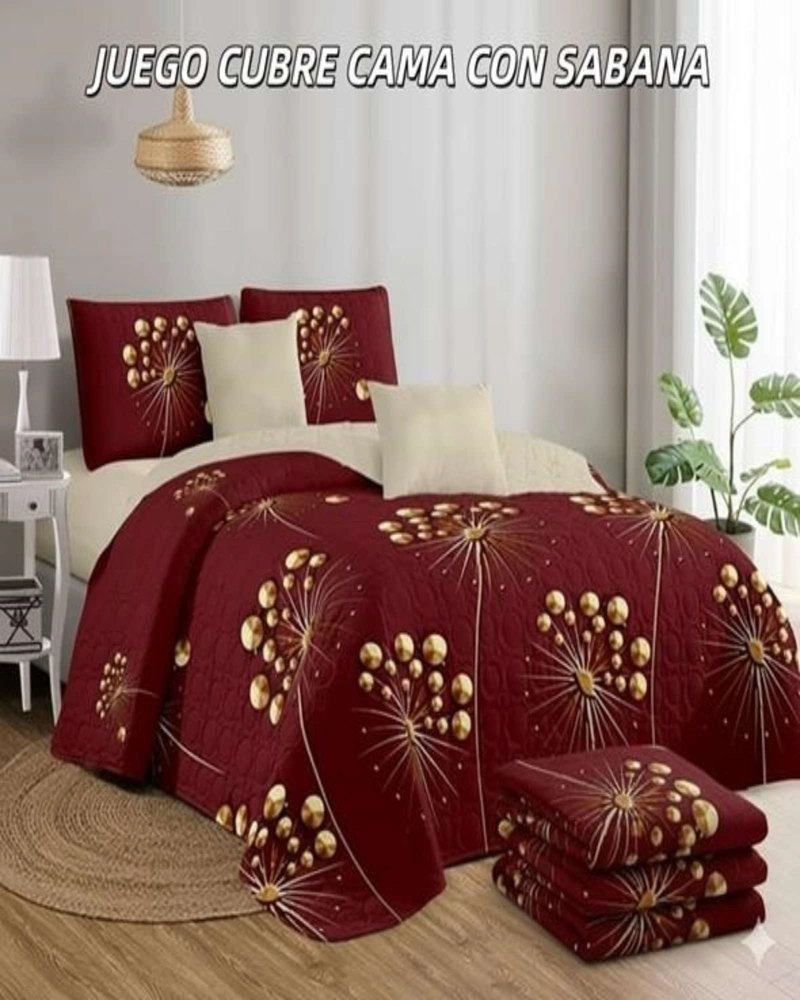 SABANA CON CUBRECAMA 2 PLAZAS S117 - 4