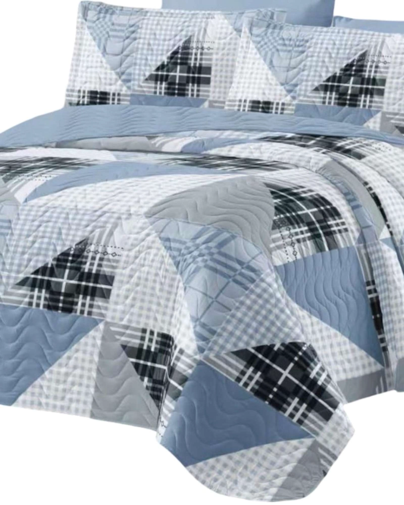 CUBRECAMA QUILT REVERSIBLE ELEGANTE Y LIVIANO 2 PLAZAS - 3