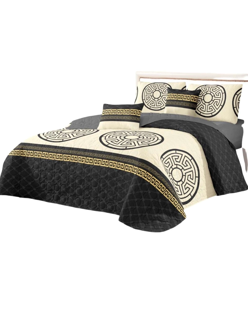 CUBRECAMA QUILT REVERSIBLE ELEGANTE Y LIVIANO 2 PLAZAS - 1