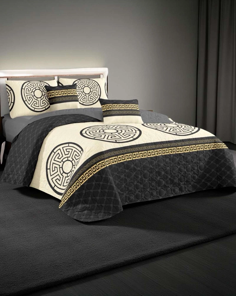 CUBRECAMA QUILT REVERSIBLE ELEGANTE Y LIVIANO 2 PLAZAS - 4