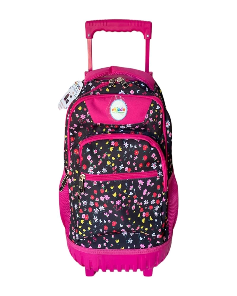 MOCHILAS ESCOLAR 3 PIEZAS DISEÑO DE FLORES - 2