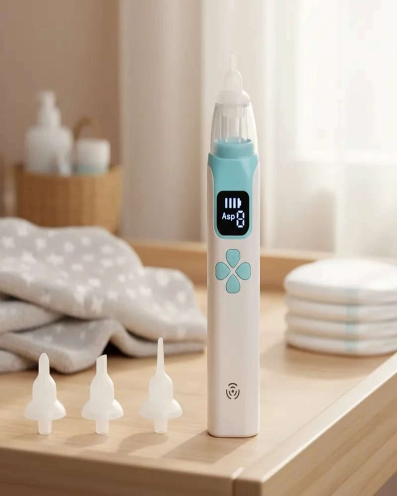 ASPIRADOR NASAL PARA BEBES ELECTRICO RECARGABLE AZUL - 4