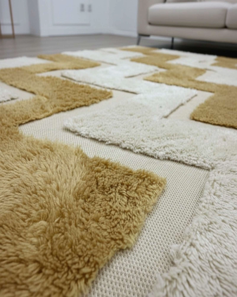 ALFOMBRA CON RELIEVE DISEÑO JACQUARD ANTIDESLIZANTE 150X200 CM - 6