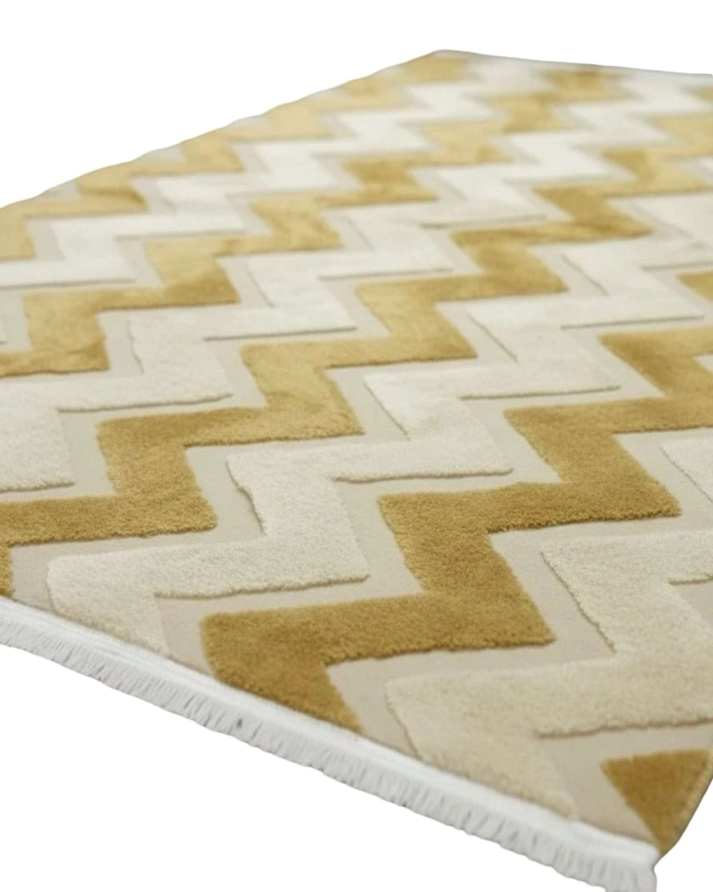 ALFOMBRA CON RELIEVE DISEÑO JACQUARD ANTIDESLIZANTE 200X240 CM - 7