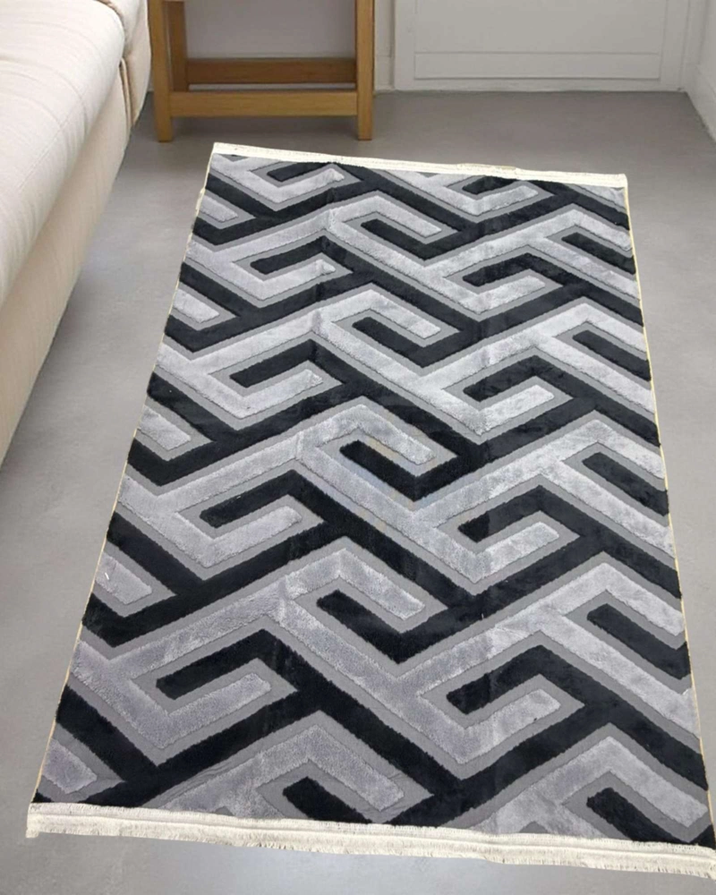 ALFOMBRA CON RELIEVE DISEÑO JACQUARD ANTIDESLIZANTE 200X240 CM - 6