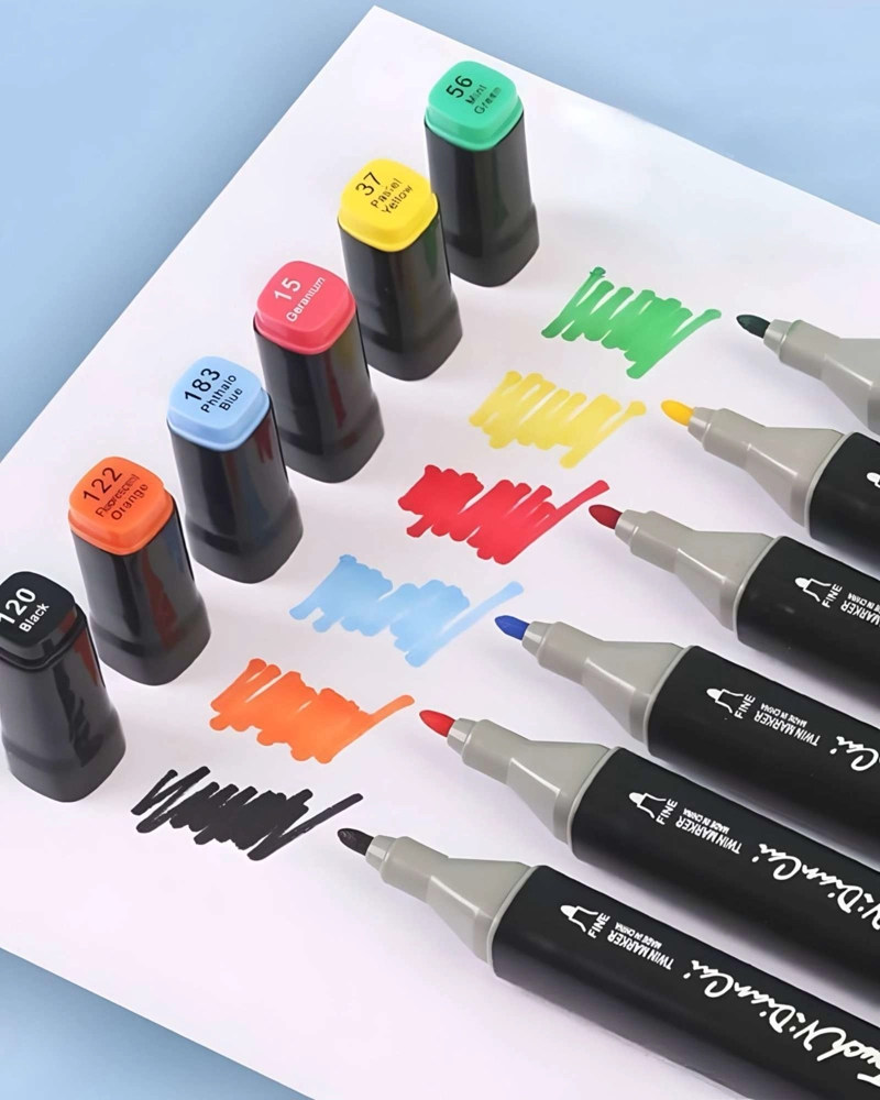 ROTULADORES 48 COLORES DE DIBUJO ARTISTICO DOBLE PUNTA - 4