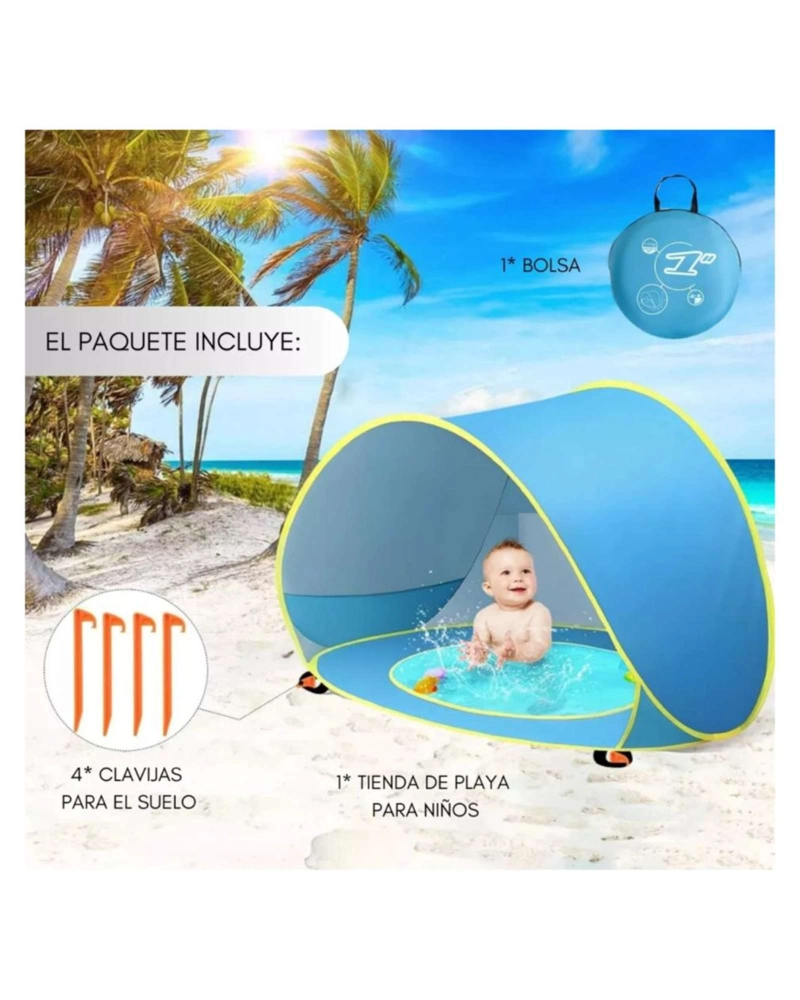 CARPA DE PLAYA O CAMPING BEBE NIÑO - 3