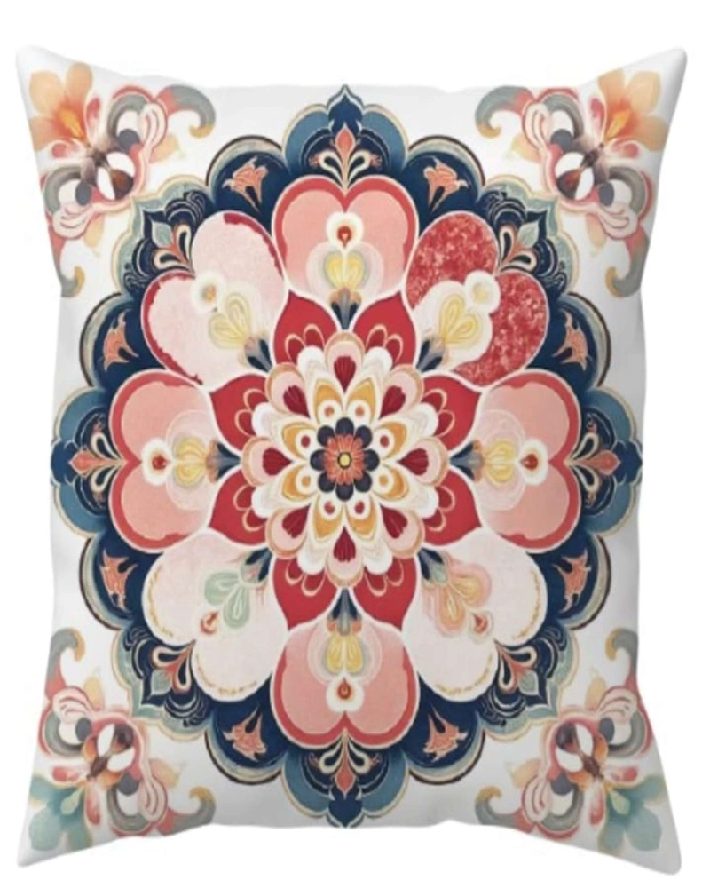 FUNDAS DE COJIN MANDALA ESTAMPADAS PACK DE 4 PIEZAS - 1