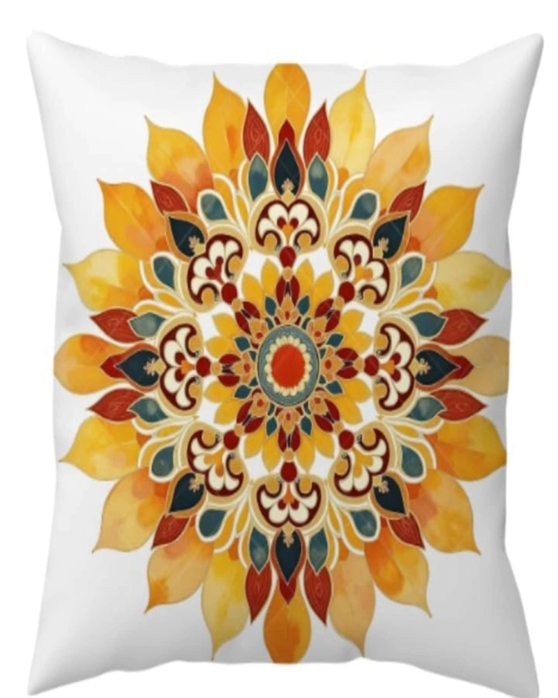 FUNDAS DE COJIN MANDALA ESTAMPADAS PACK DE 2 PIEZAS - 1