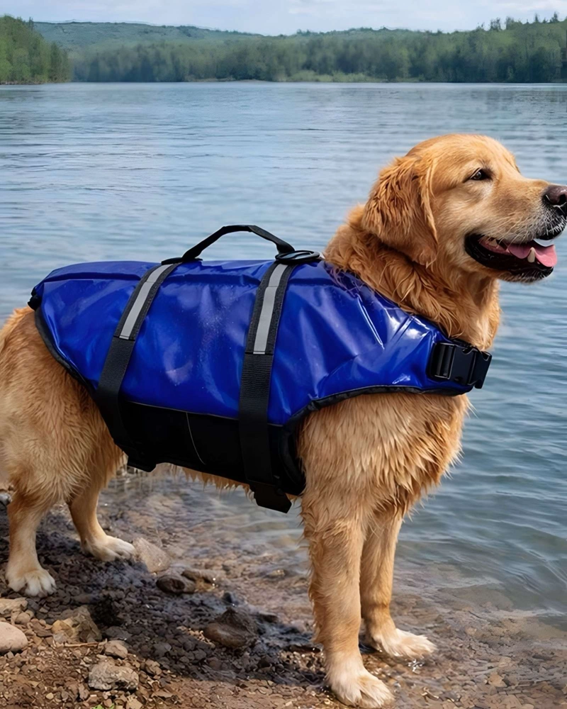 CHALECO SALVAVIDAS PARA PERROS TALLA L 75X60 CM - 1