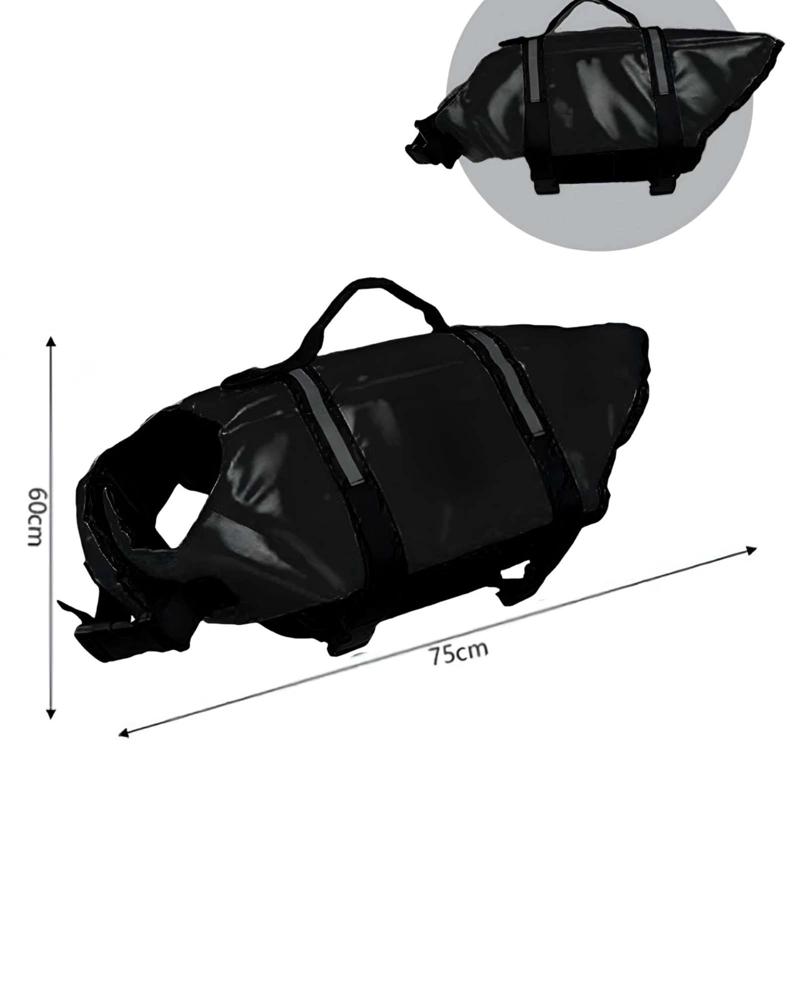 CHALECO SALVAVIDAS PARA PERROS TALLA L 75X60 CM - 4