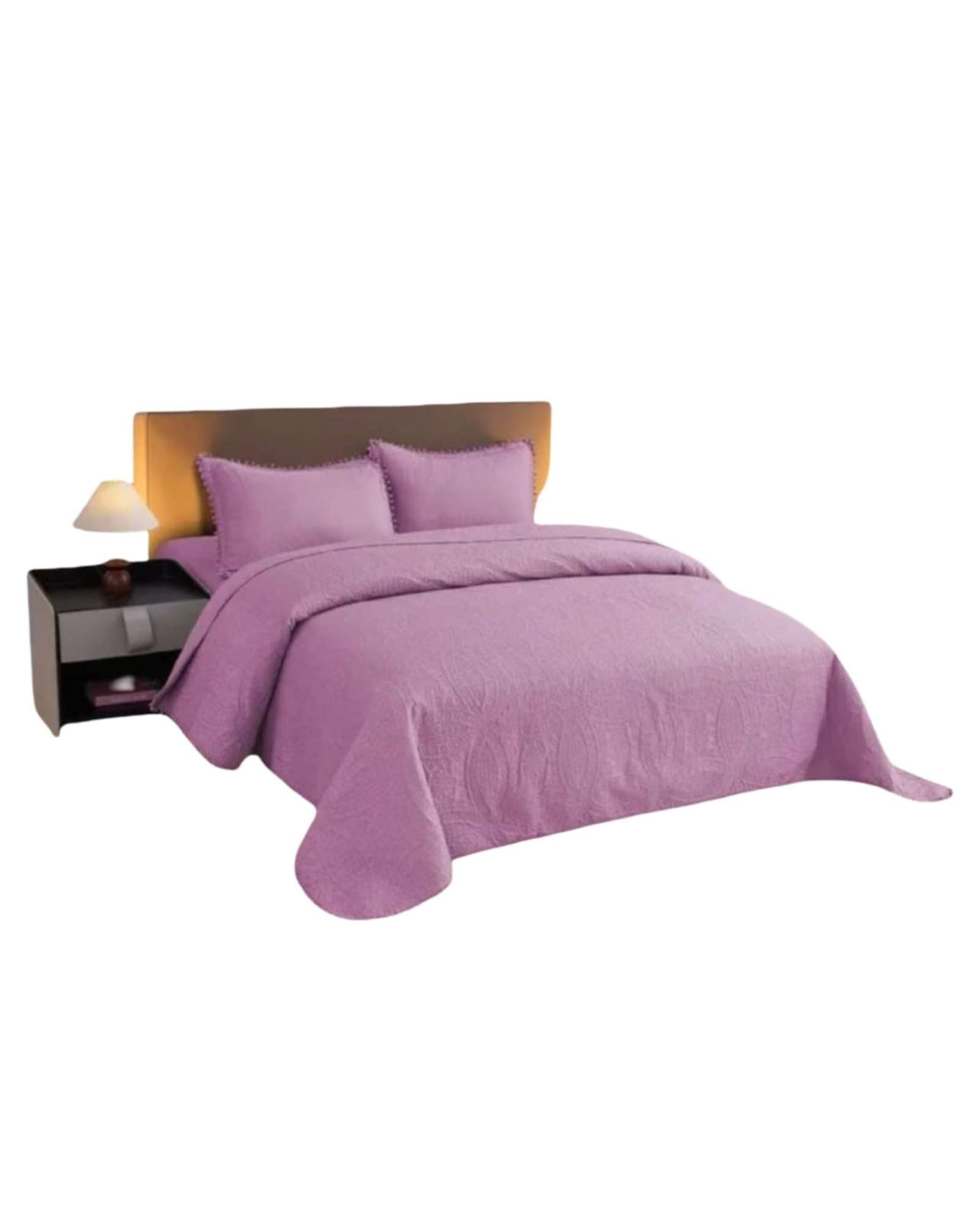 CUBRECAMA CON POMPONES 2 PLAZAS - 1