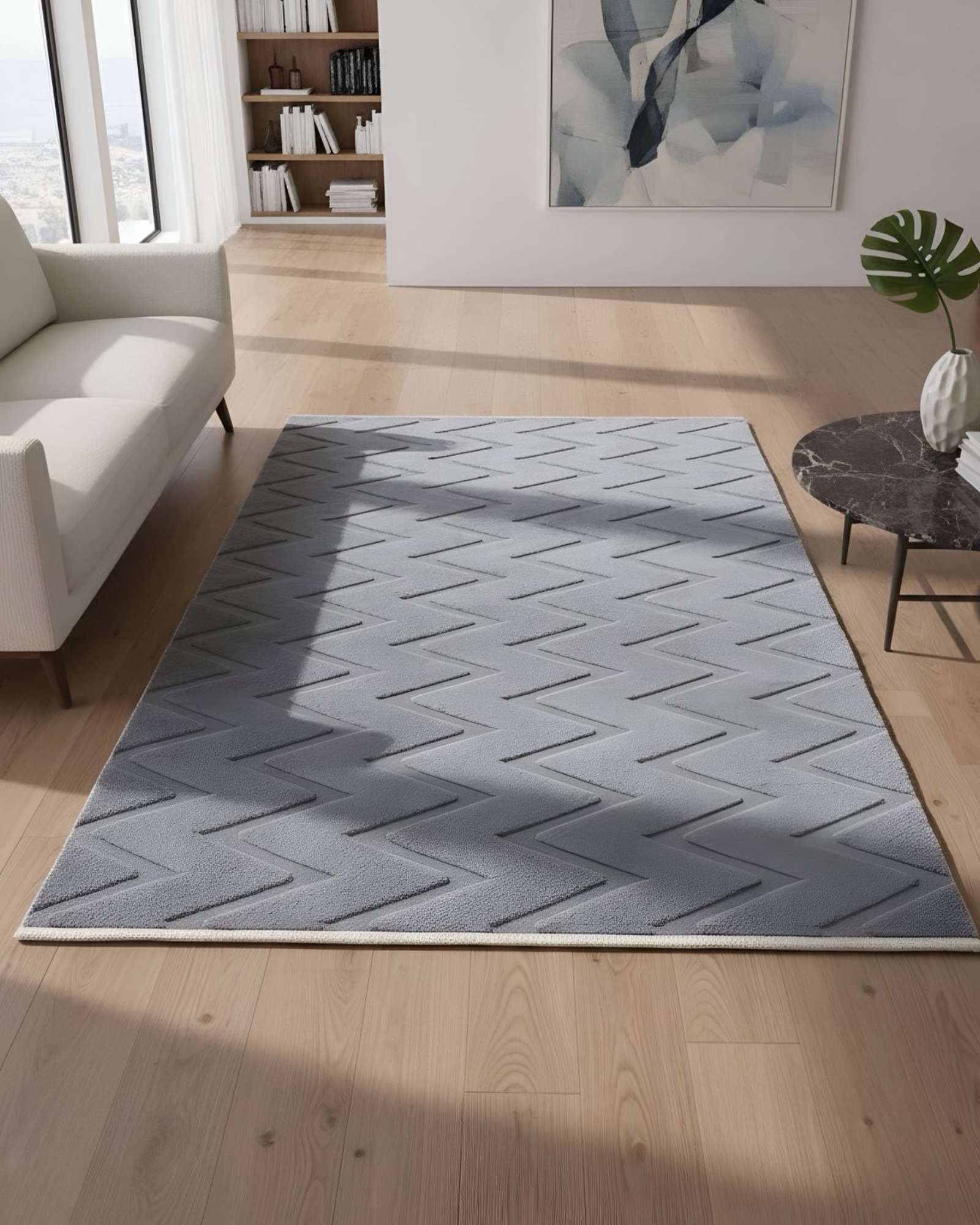 ALFOMBRA MODERNA JACQUARD BICOLOR 150X200 - 7