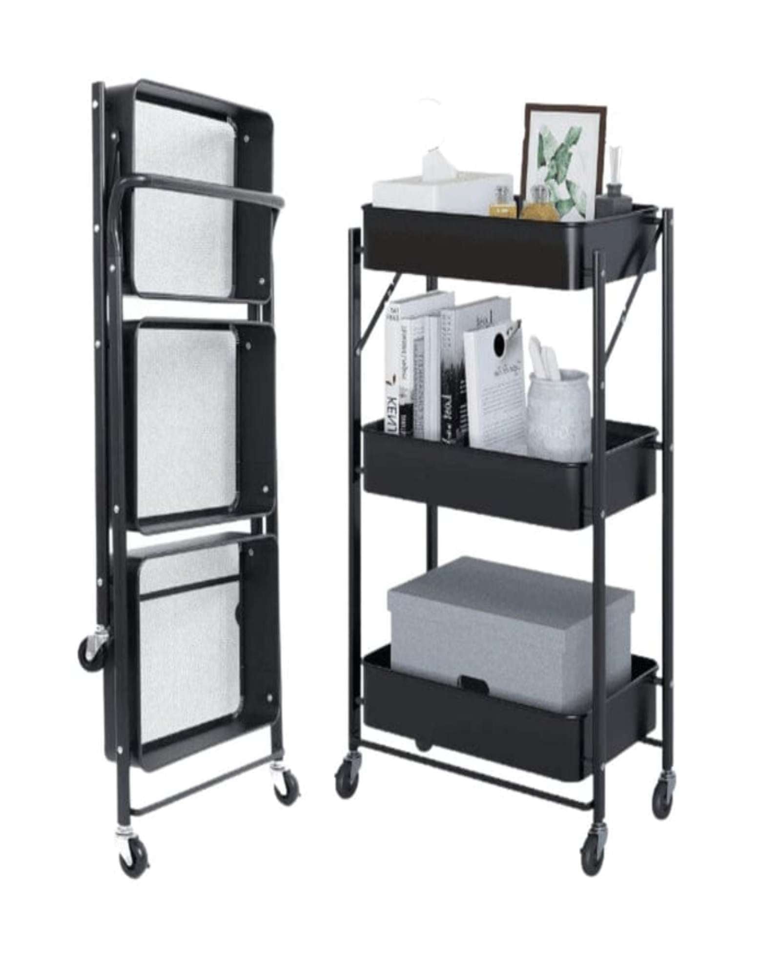 CARRITO DE ALMACENAMIENTO ORGANIZADOR PLEGABLE - 6
