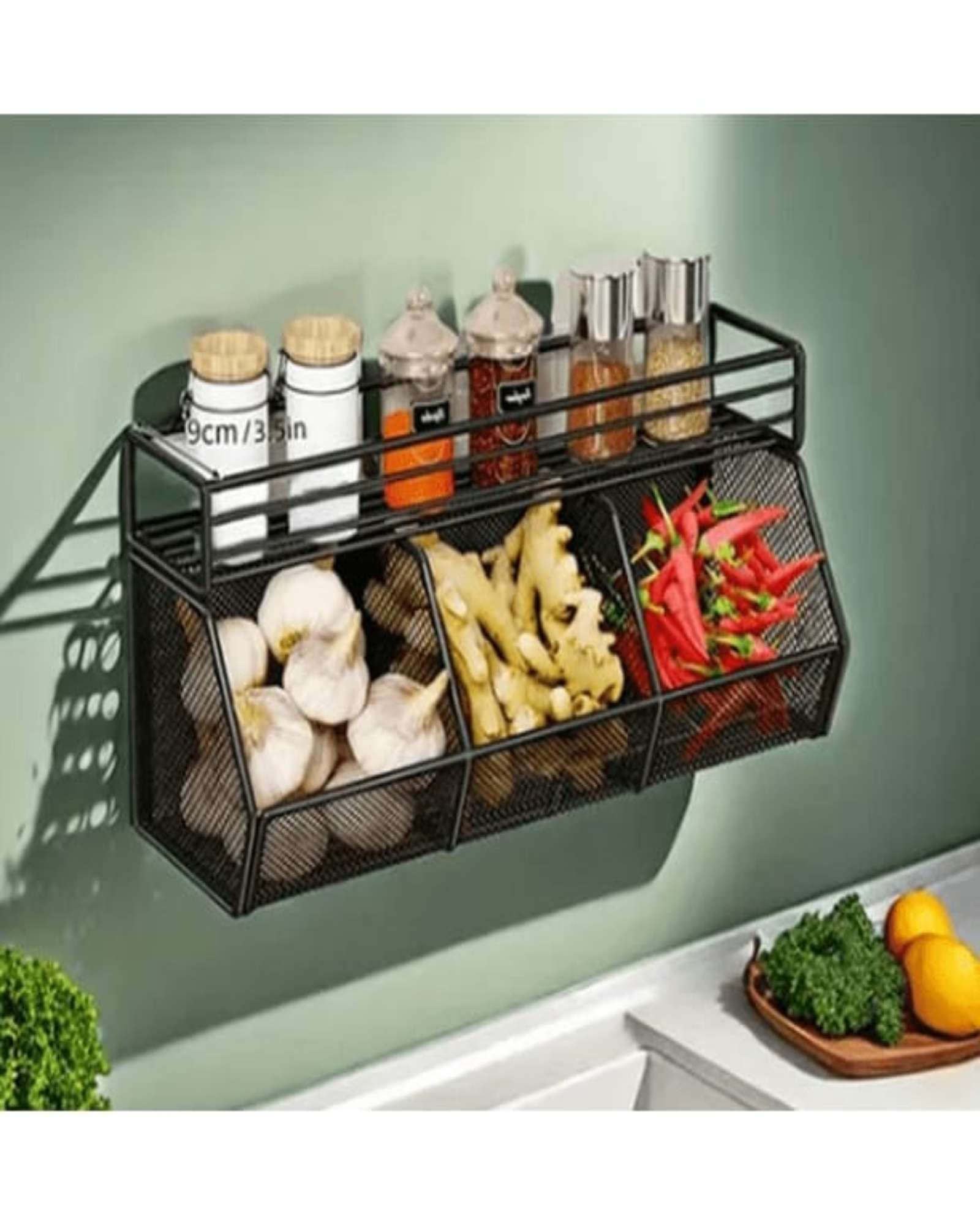 ORGANIZADOR DE PARED PARA COCINA TRIPLE 01 - 1