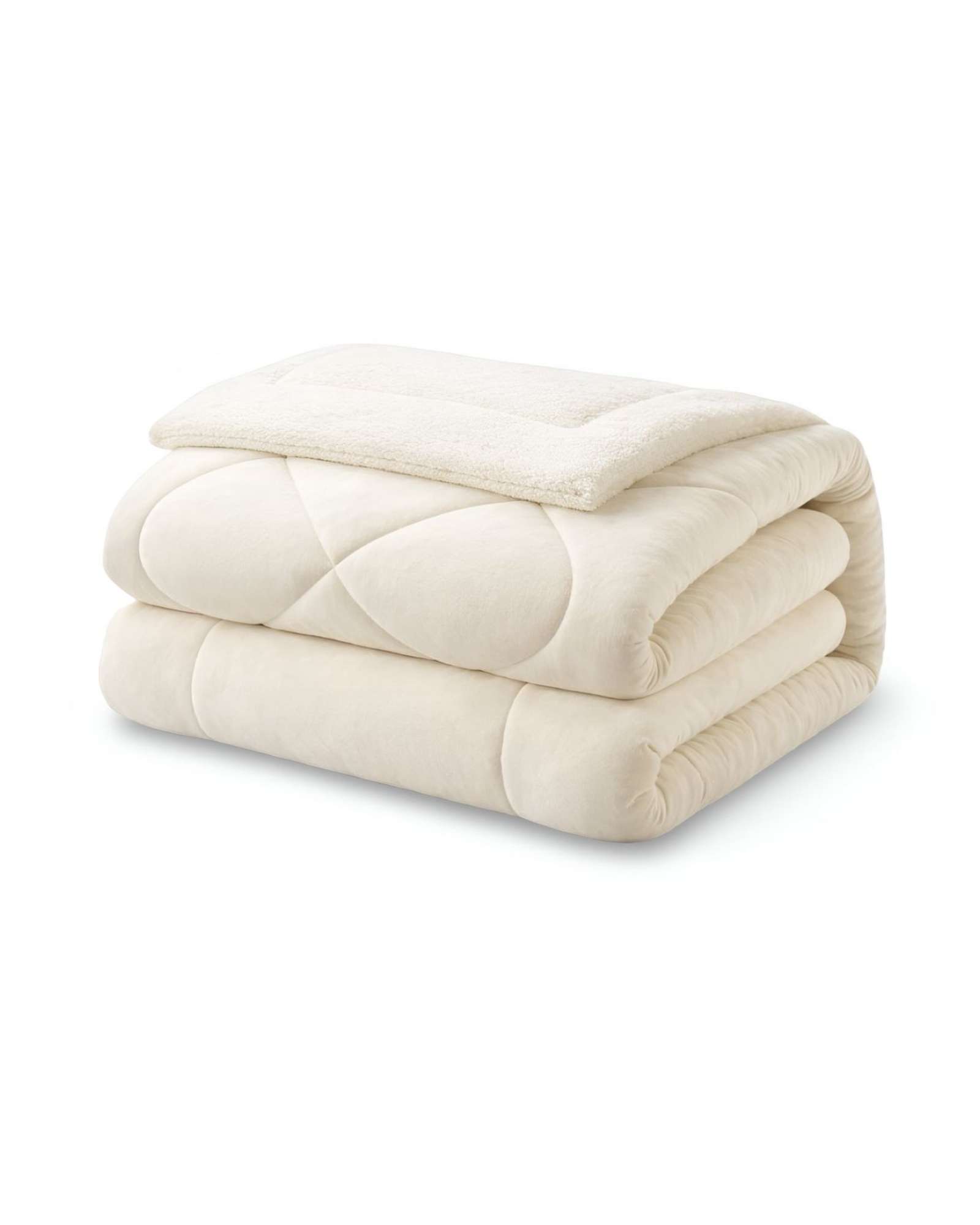 CUBRECAMA PLUSH CON CHIPORRO ACOLCHADO LISO 2 PLAZAS - 2