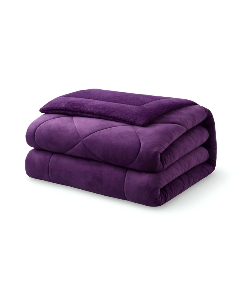 CUBRECAMA PLUSH CON CHIPORRO ACOLCHADO LISO KING - 2