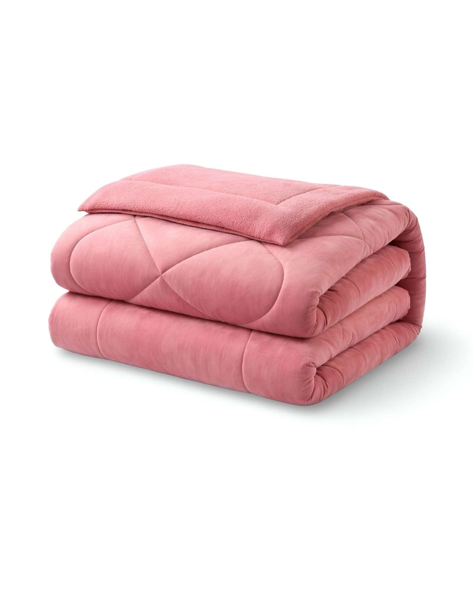 CUBRECAMA PLUSH CON CHIPORRO ACOLCHADO LISO KING - 2