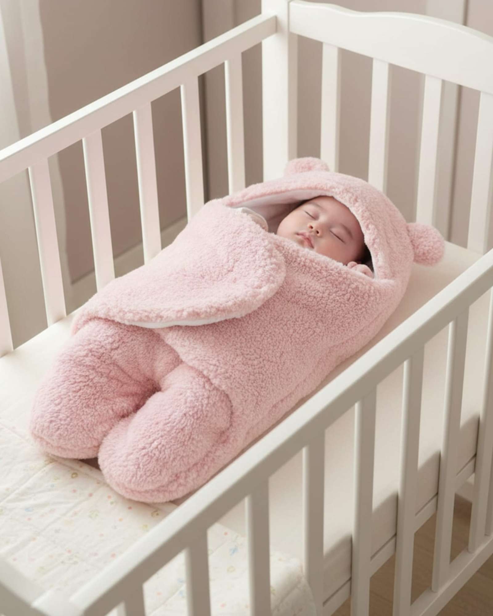 SACO DE BEBE  OSITO TALLA 9 ROSADO - 3
