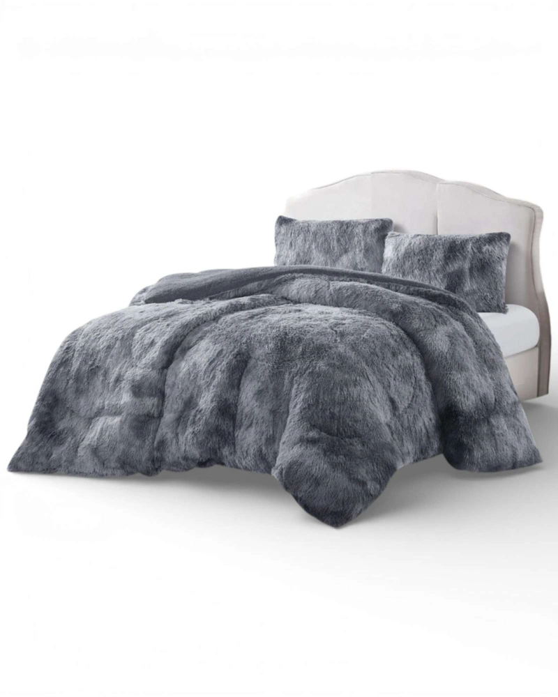PLUMON CUBRECAMA 2 PLAZAS SHERPA PELUDO INVIERNO DISEÑO SUAVE - 6