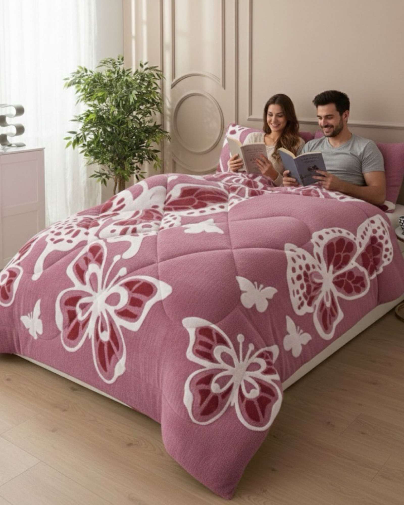 CUBRECAMA 2 PLAZAS CHIPORRO DISEÑO JACQUARD EXTRA SUAVE - 1